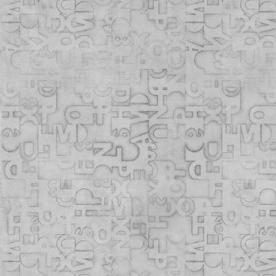 E015012 02 Zement Mosaik Mit Buchstaben