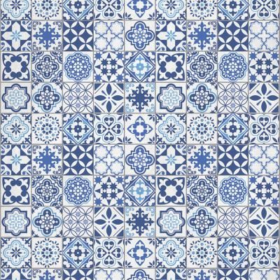 E018068 01 B Fliese Lisbon Blue Betonoptik