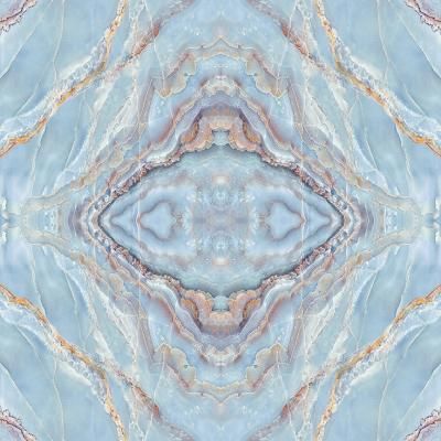 E017063 00 Mirrored Marble Turquoise